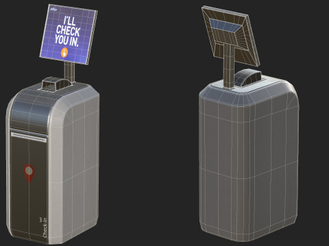 Self-checkin Kiosk Modelo 3D