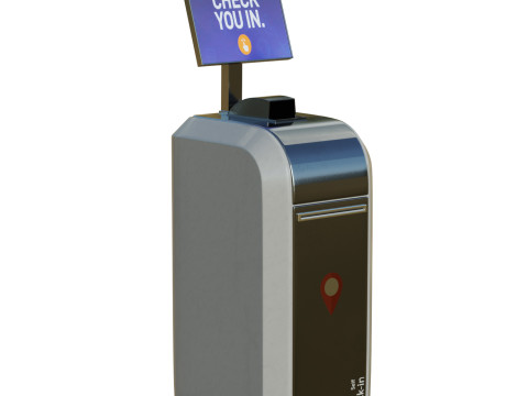 Self-checkin Kiosk Modelo 3D