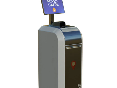 Self-checkin Kiosk 3D Model