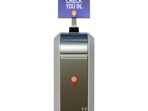 Self-checkin Kiosk Modelo 3D
