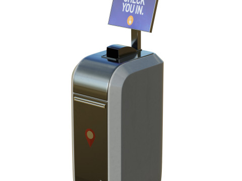 Self-checkin Kiosk Modelo 3D