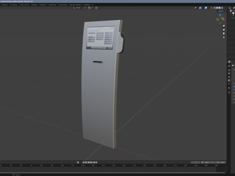 Ticket Machine Model 3D