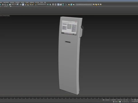 Automat biletowy Model 3D