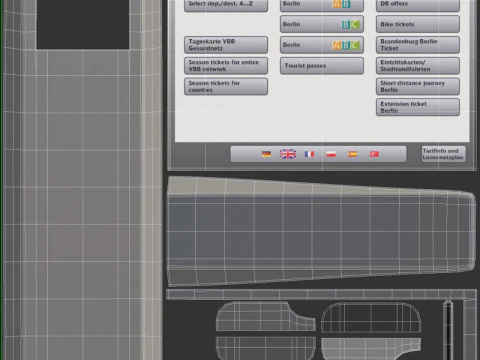 Automat biletowy Model 3D