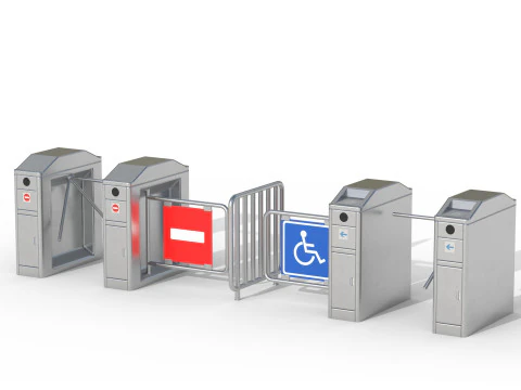 Turnstile Low-poly 3D Model