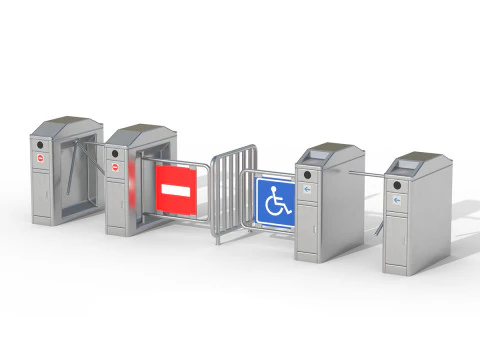 Turnstile Low-poly 3D Model