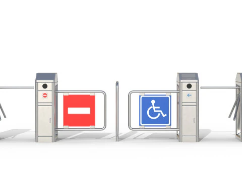 Turnstile Low-poly 3D Model