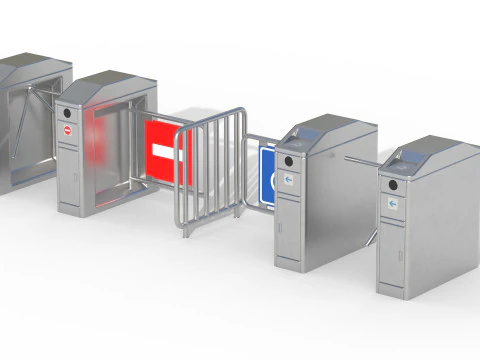 Turnstile Low-poly 3D Model