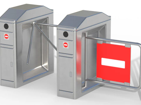 Turnstile Low-poly 3D Model
