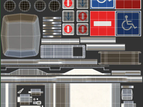 Turnstile Low-poly 3D Model