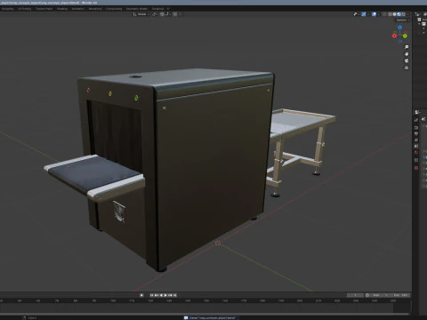 Airport X-ray Conveyer 3D Model
