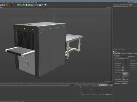 Airport X-ray Conveyer 3D Model