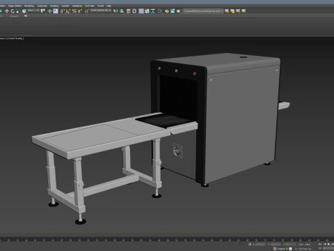 Airport X-ray Conveyer 3D Model