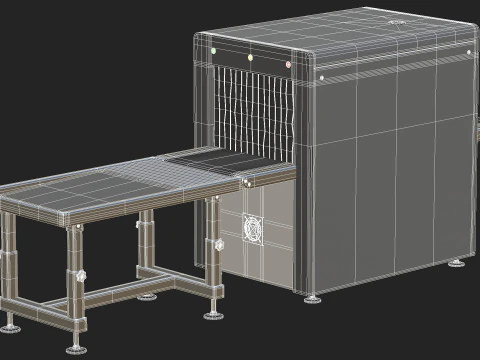 Airport X-ray Conveyer 3D Model