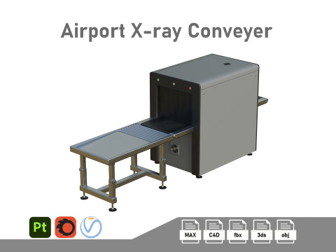 Airport X-ray Conveyer Modello 3D