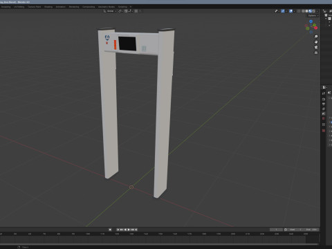 Airport X-ray door 3D Model