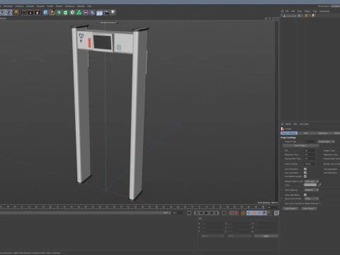 Airport X-ray door 3D Model