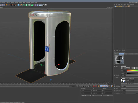 Airport X-ray Full Body 3D Model