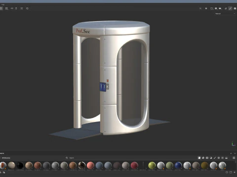 Airport X-ray Full Body 3D Model