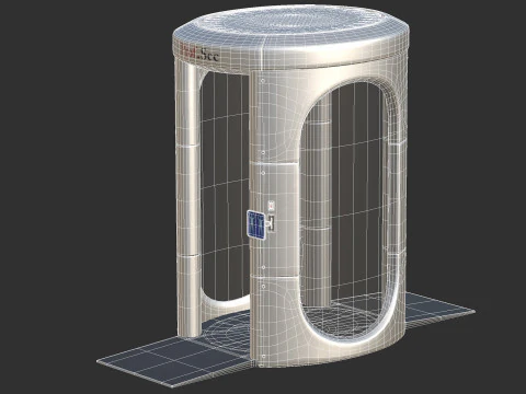 Airport X-ray Full Body 3D Model