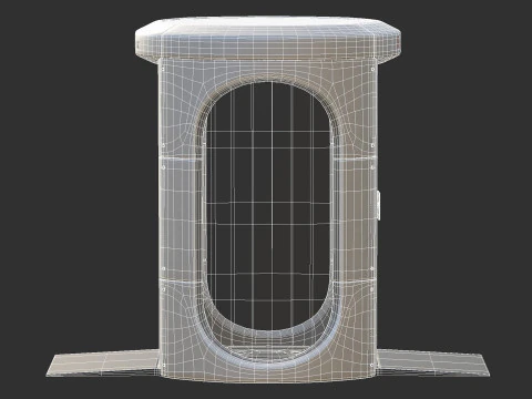 Airport X-ray Full Body 3D Model