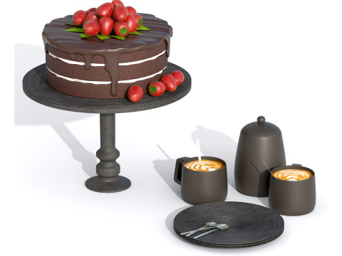Cake PBR Modelo 3D
