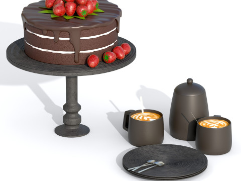 Cake PBR Modelo 3D