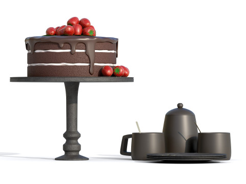 Cake PBR Modelo 3D