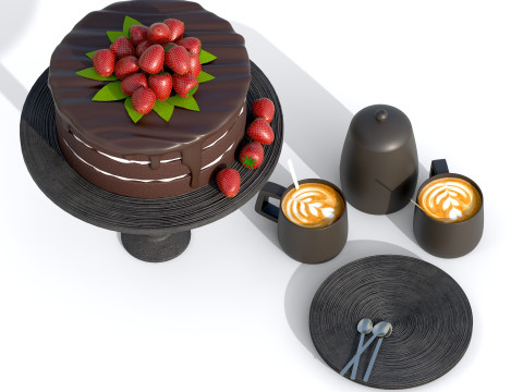 Cake PBR Modelo 3D