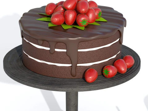 Cake PBR 3D Model