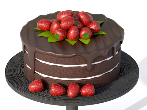 Cake PBR 3D Model