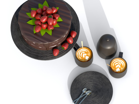 Cake PBR Modelo 3D