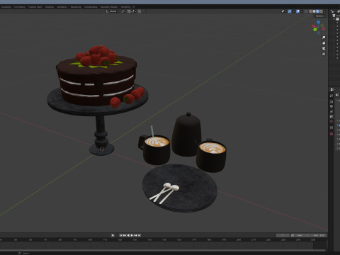 Cake PBR Modelo 3D