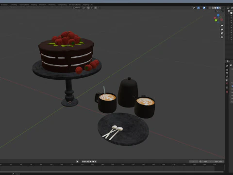 Cake PBR 3D Model