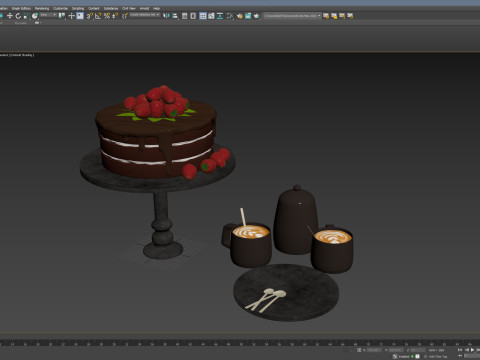 Cake PBR Modelo 3D