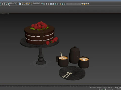 Cake PBR 3D Model