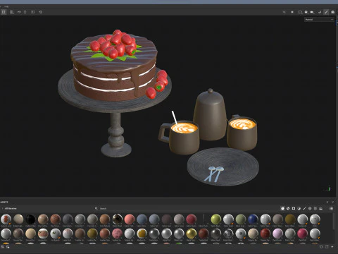 Cake PBR 3D Model