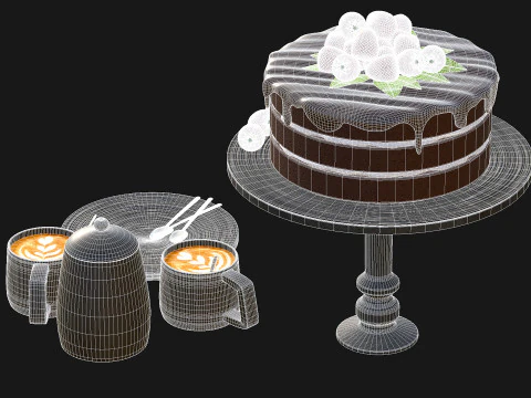 Cake PBR 3D Model