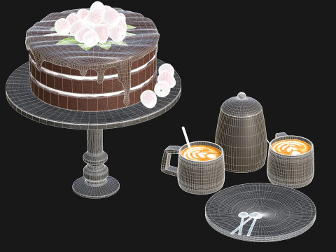 Cake PBR 3D Model
