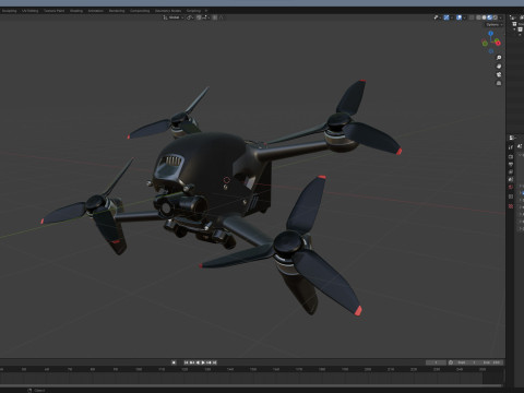 DJI FPV Drone Modelo 3D