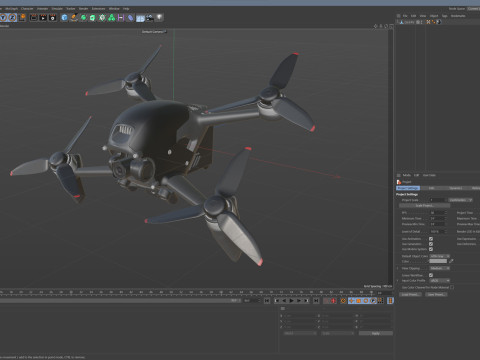 DJI FPV Drone Modelo 3D