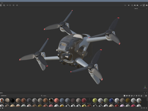 DJI FPV Drone Modelo 3D