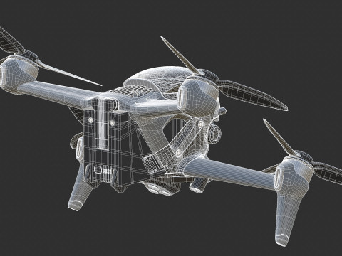 DJI FPV Drone Modelo 3D