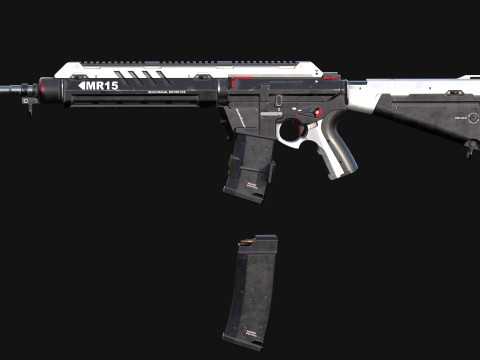 MR-15 Assault Rifle 3Dモデル