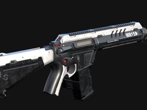 MR-15 Assault Rifle 3D Model