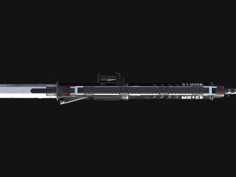 MR-15 Assault Rifle 3Dモデル