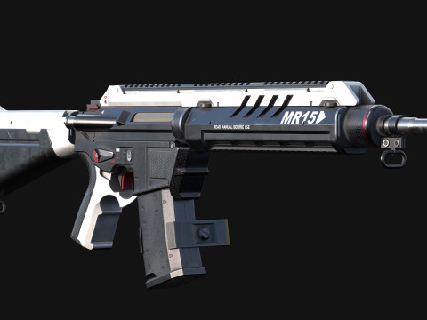 MR-15 Assault Rifle 3Dモデル