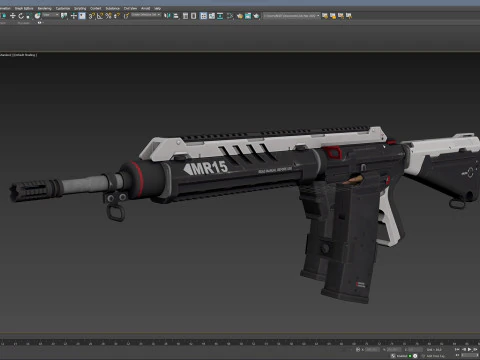 MR-15 Assault Rifle 3D Model