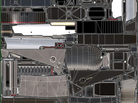 MR-15 Assault Rifle 3D Model