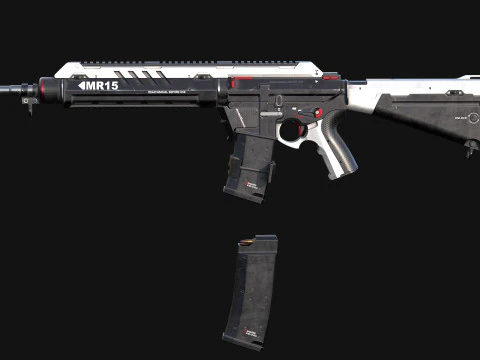 MR-15 Assault Rifle 3D Model